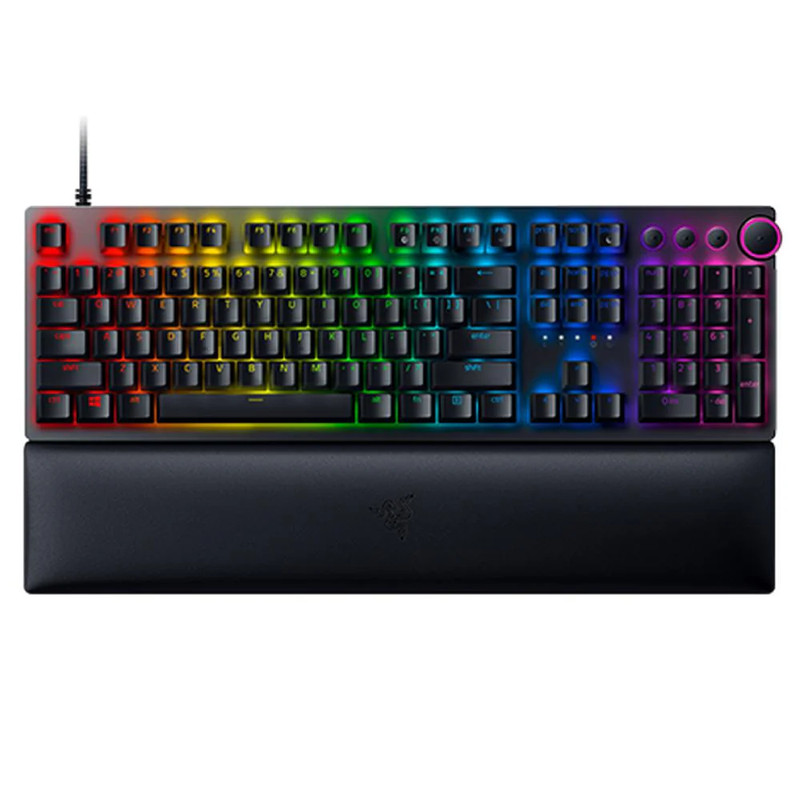 Razer Huntsman V2 RGB Optical Gaming Keyboard - Purple Switch - لوحة مفاتيح